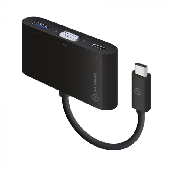 ALOGIC USB-C MultiPort Adapter with VGA/USB 3.0/USB-C Power Delivery (60W/3A)