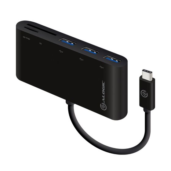 ALOGIC USB-C MultiPort Adapter with Card Reader/3 x USB 3.0 Hub
